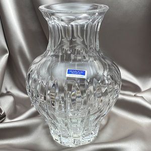 Waterford Marquis Sheridan, Lead Crystal, round bulb vase, made in Poland